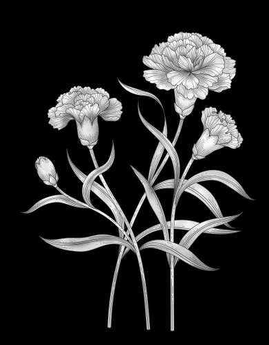 Цветок 067 (гвоздика)