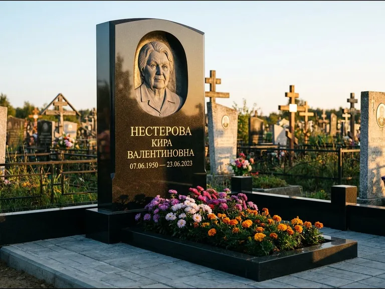 Памятник с барельефом — выполненная работа 12 в Барнауле