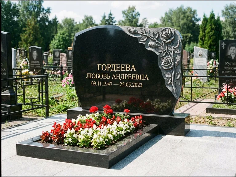 Памятник с барельефом — выполненная работа 16 в Барнауле