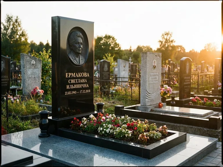 Памятник с барельефом — выполненная работа 18 в Барнауле