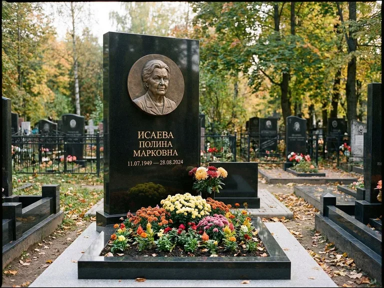 Памятник с барельефом — выполненная работа 20 в Барнауле