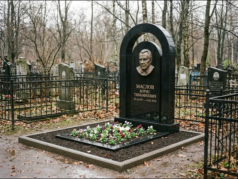 Памятник с барельефом — выполненная работа 23 в Барнауле