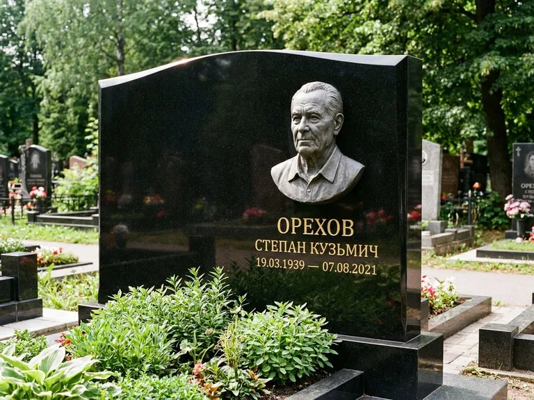 Памятник с барельефом — выполненная работа 25 в Барнауле