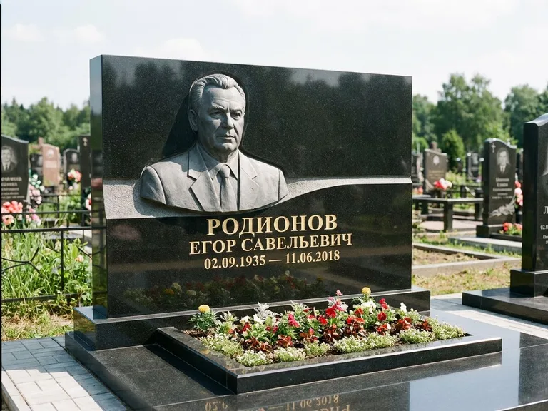 Памятник с барельефом — выполненная работа 27 в Барнауле