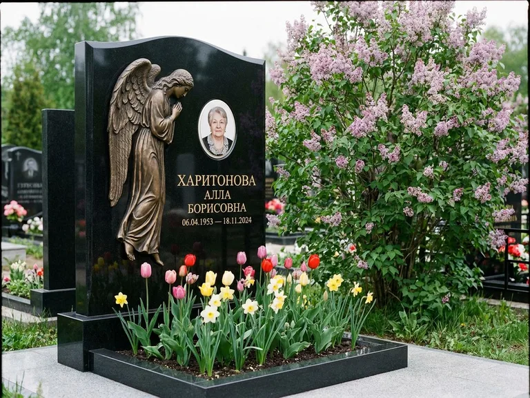 Памятник с барельефом — выполненная работа 32 в Барнауле