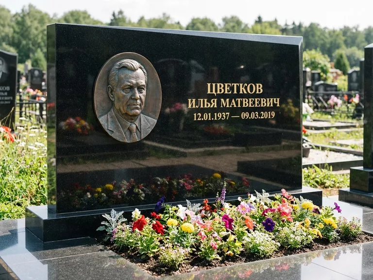 Памятник с барельефом — выполненная работа 33 в Барнауле
