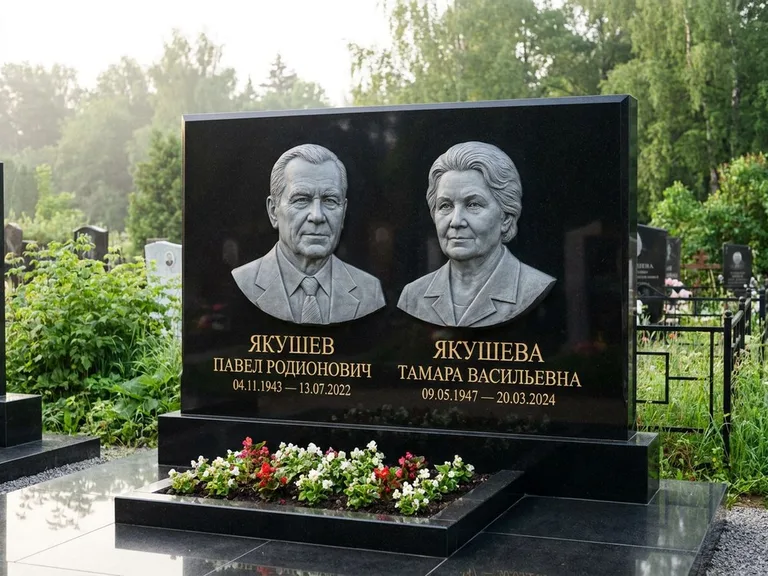 Памятник с барельефом — выполненная работа 36 в Барнауле