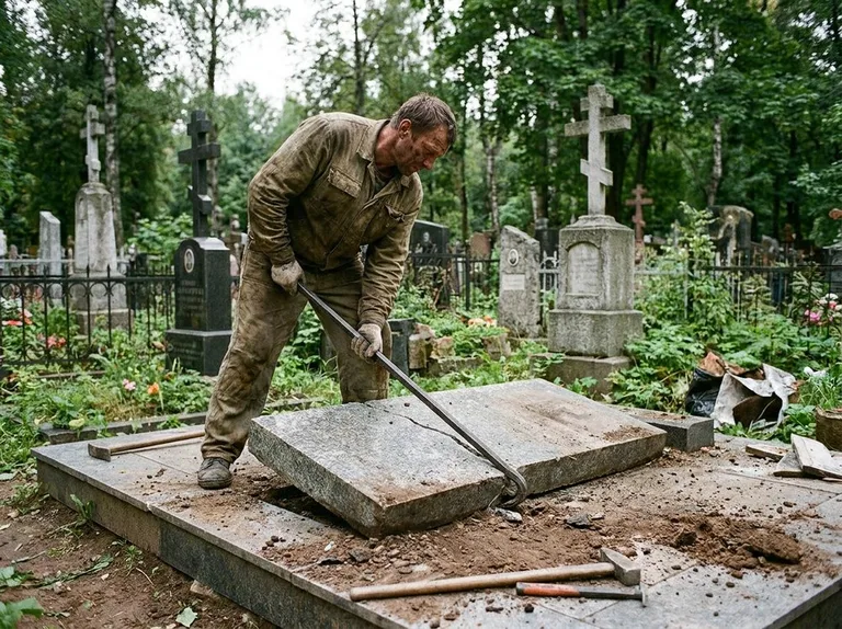 Демонтаж гранитной плитки и мощения участка в Барнауле