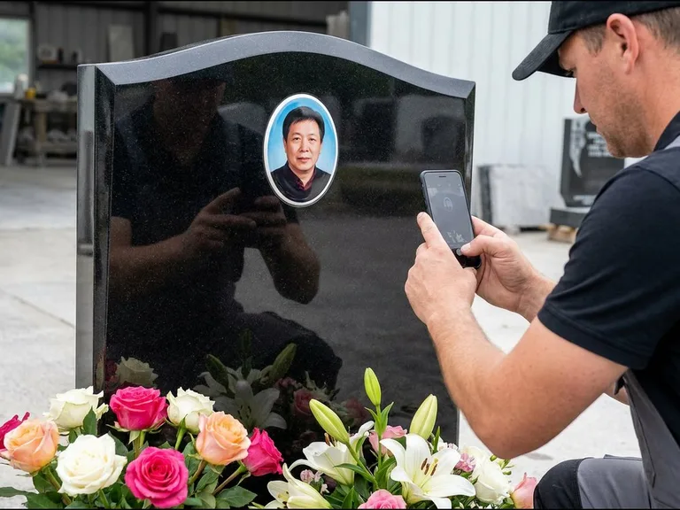 Фотоотчёт установленного портрета