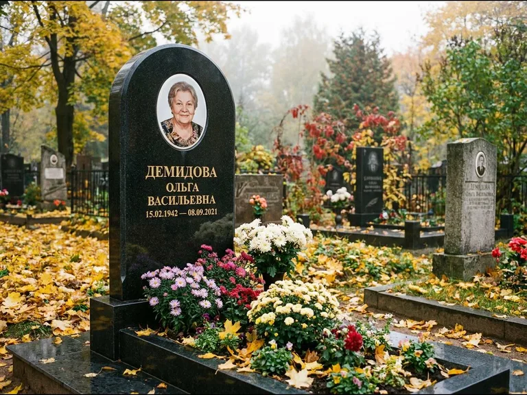 Керамический овал на стеле в Барнауле