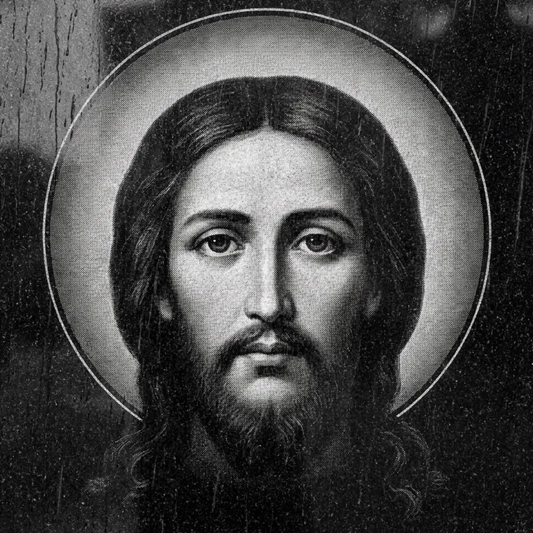 Эскиз иконы: «Моление о чаше» (полутон) — сюжетная композиция, гравировка на памятник в Барнауле