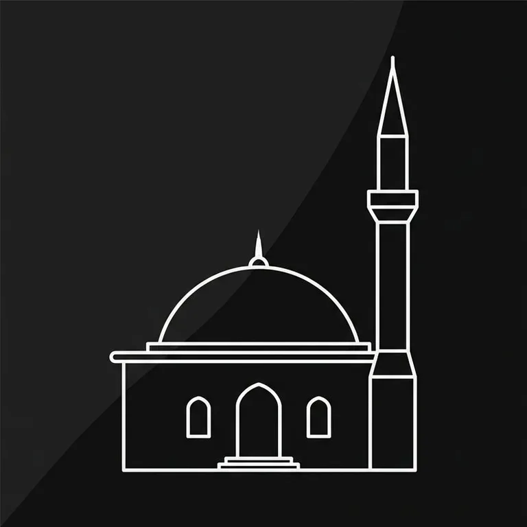 Эскиз: Одноминаретная — скромный силуэт сельской мечети в Барнауле