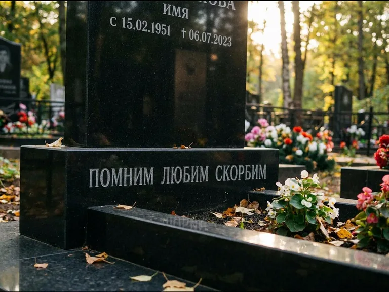 Эпитафия — гравировка с выездом на кладбище в Барнауле