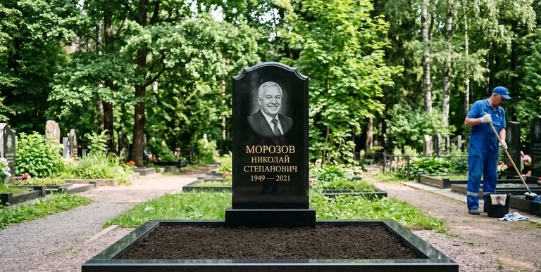 Уборка могил на кладбище в Барнауле — наведение порядка, мойка памятника, благоустройство участка