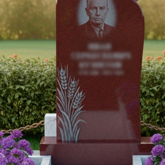 Гранитный памятник «Крыло Ангела» с голубем, гранит Лезниковский
