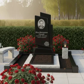 Элитный гранитный памятник светский ПН116 - ПН116