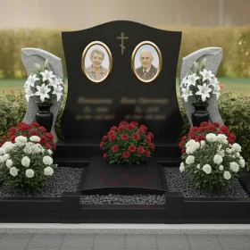 Элитный гранитный православный памятник - ПН199