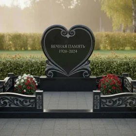 Вертикальный светский памятник из гранита Дымовский - ПН523