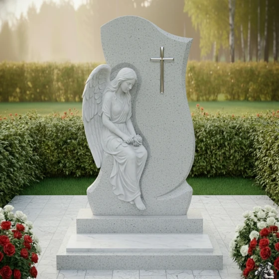 Элитный памятник из Гранита и Мрамора в Салехарде, гранит Мансуровский