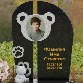 Вертикальный гранитный светский памятник - П239