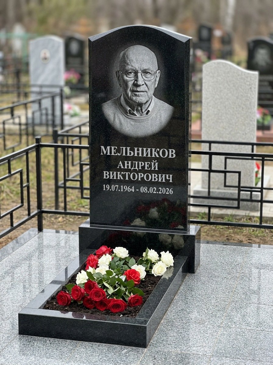 Портрет на памятнике в Барнауле — Мелкое лицо с общего фото — портрет под гравировку