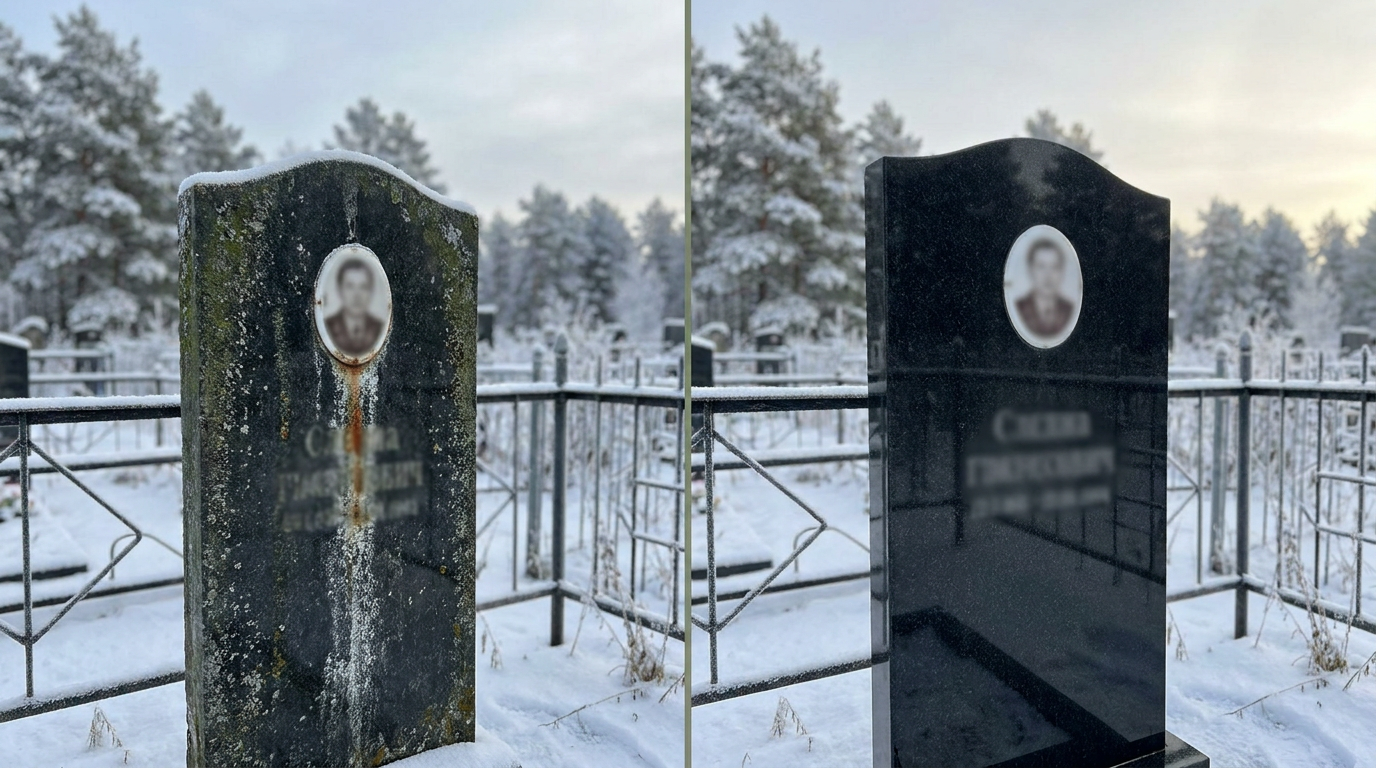 Реставрация памятника в Барнауле — пример 1