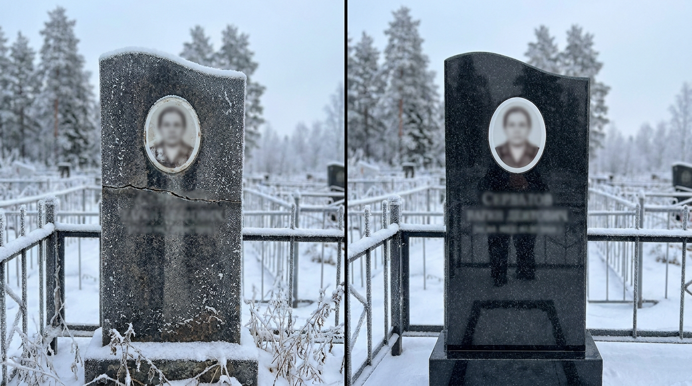 Реставрация памятника в Барнауле — пример 4
