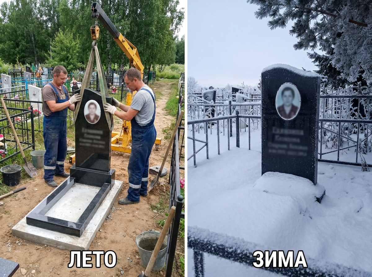 Установка памятника в Барнауле — пример 3