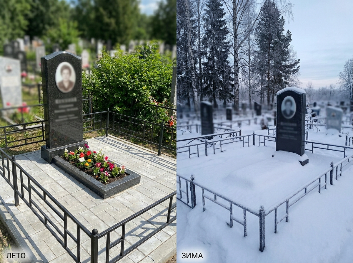 Установка памятника в Барнауле — пример 4